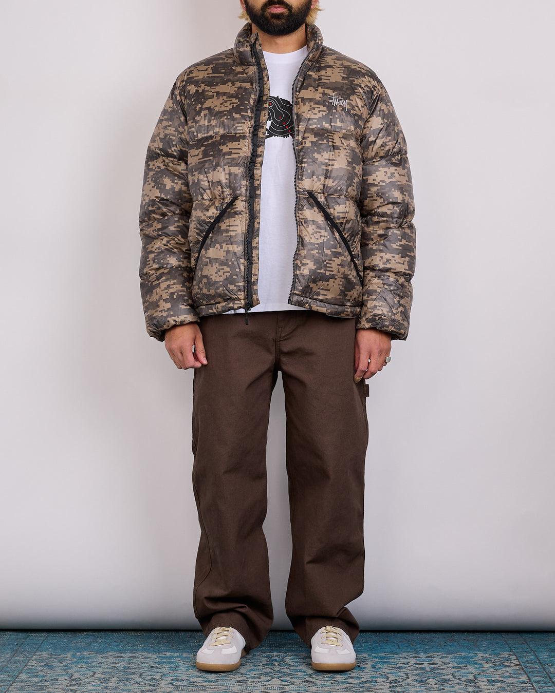 Stussy Micro Ripstop Down Mock Jacket Digi Camo