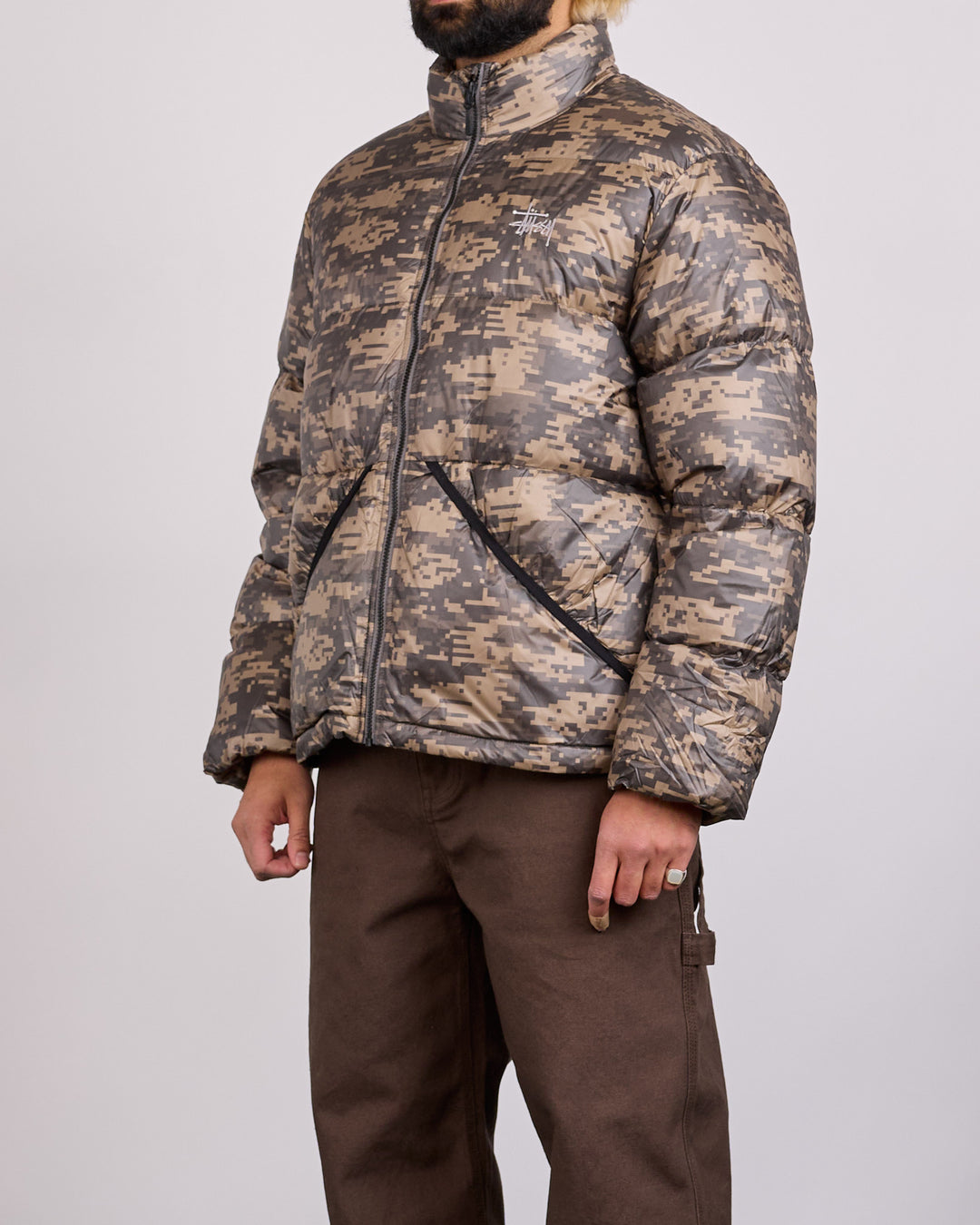 Stussy Micro Ripstop Down Mock Jacket Digi Camo