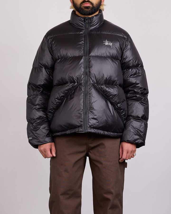 Stussy Micro Ripstop Down Mock Jacket Jet Black