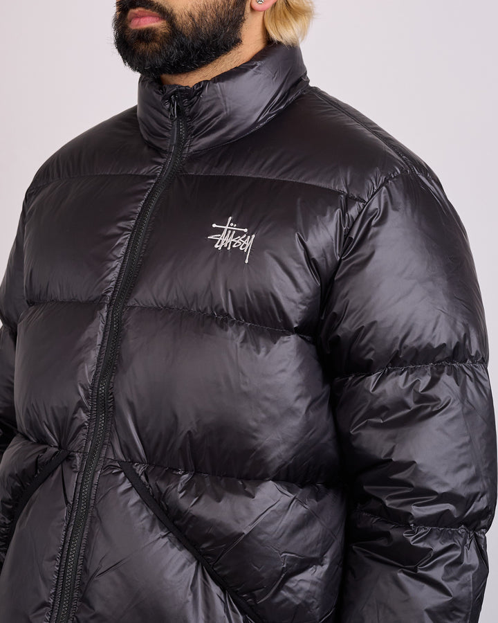 Stussy Micro Ripstop Down Mock Jacket Jet Black