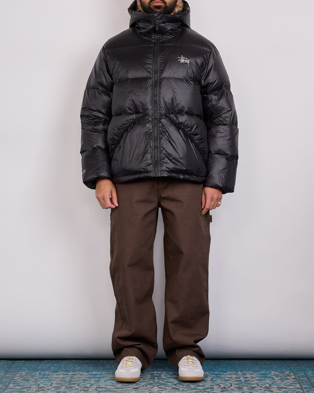 Stussy Micro Ripstop Down Parka Jet Black