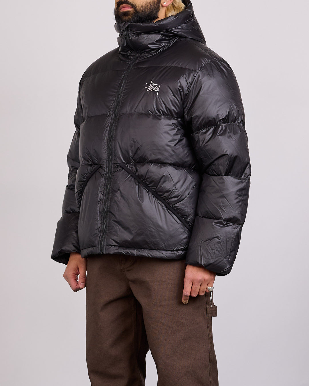 Stussy Micro Ripstop Down Parka Jet Black