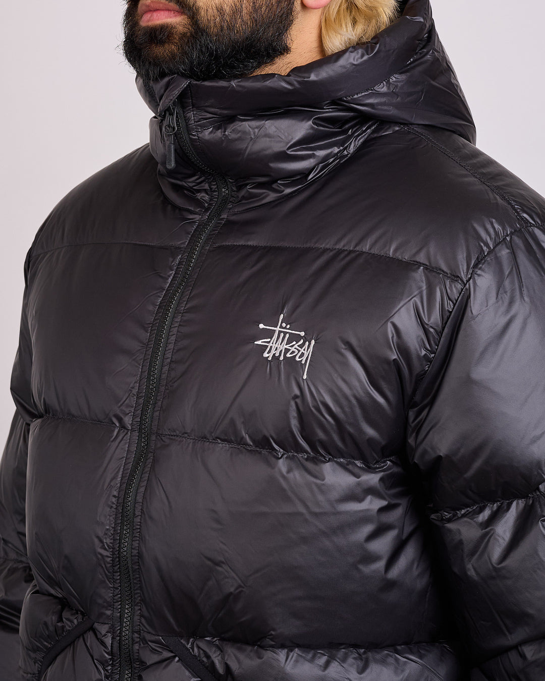 Stussy Micro Ripstop Down Parka Jet Black