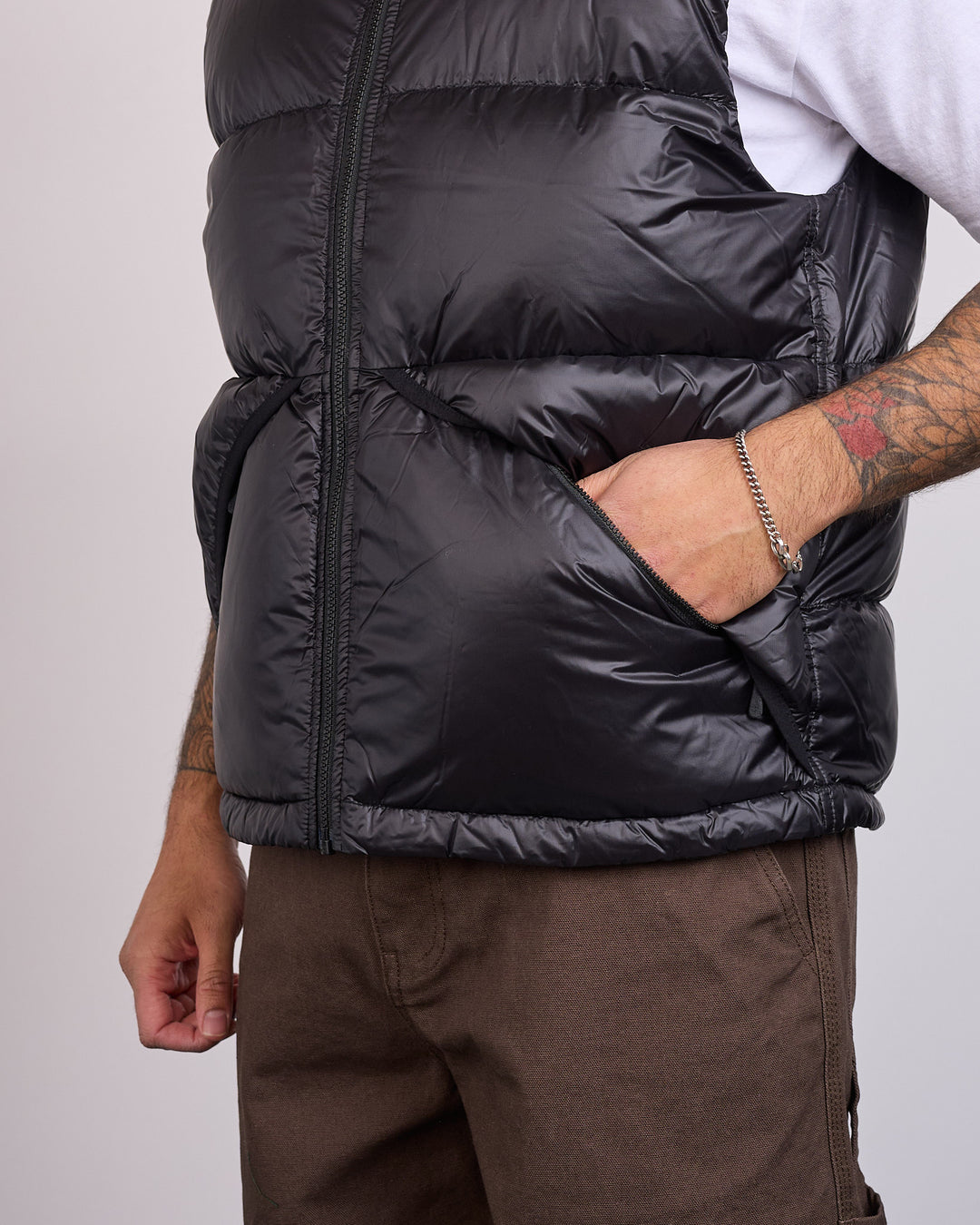 Stussy Micro Ripstop Down Vest Black