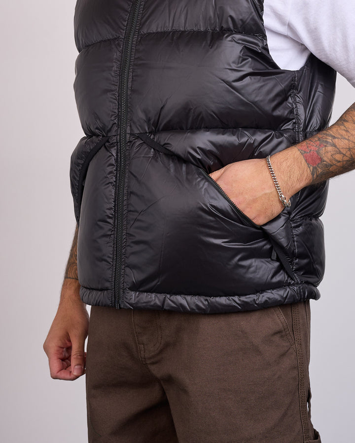 Stussy Micro Ripstop Down Vest Black