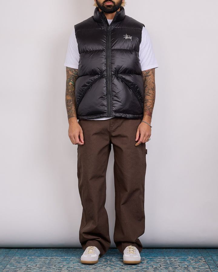 Stussy Micro Ripstop Down Vest Black