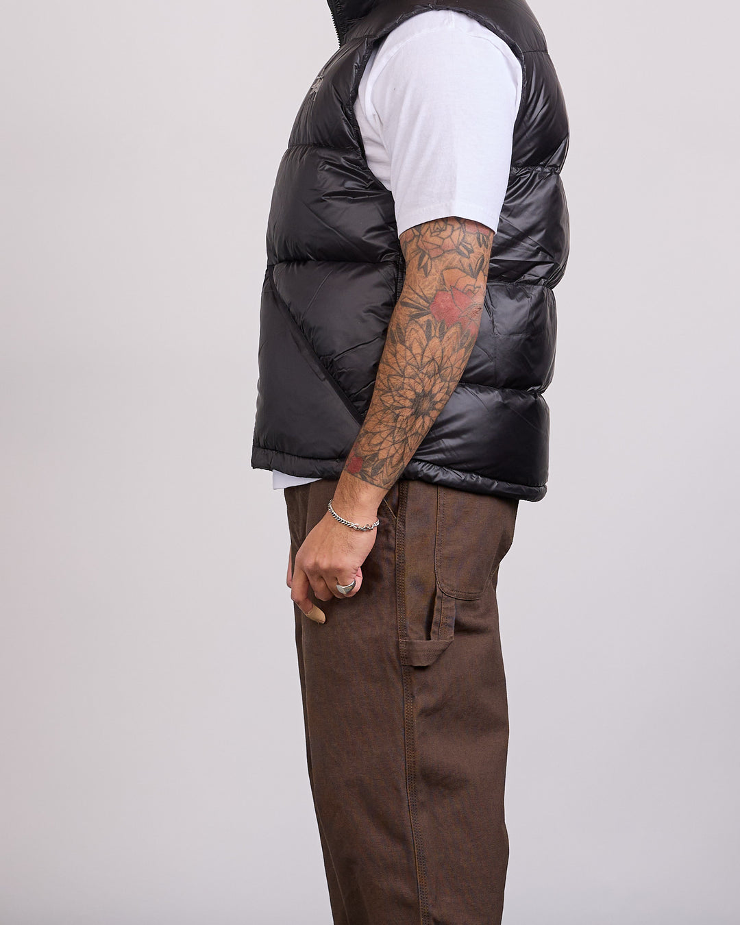 Stussy Micro Ripstop Down Vest Black