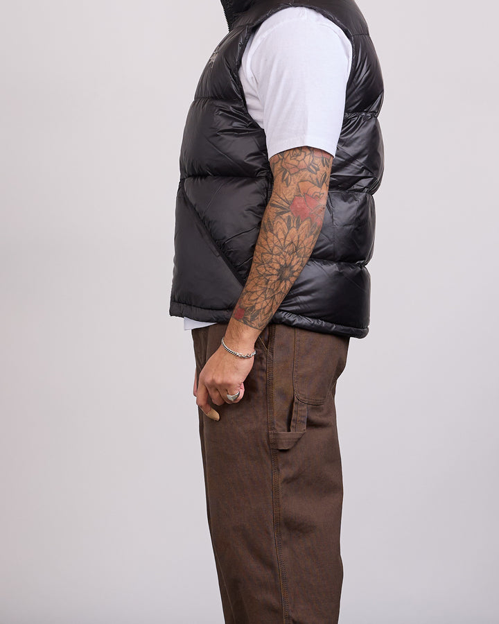 Stussy Micro Ripstop Down Vest Black
