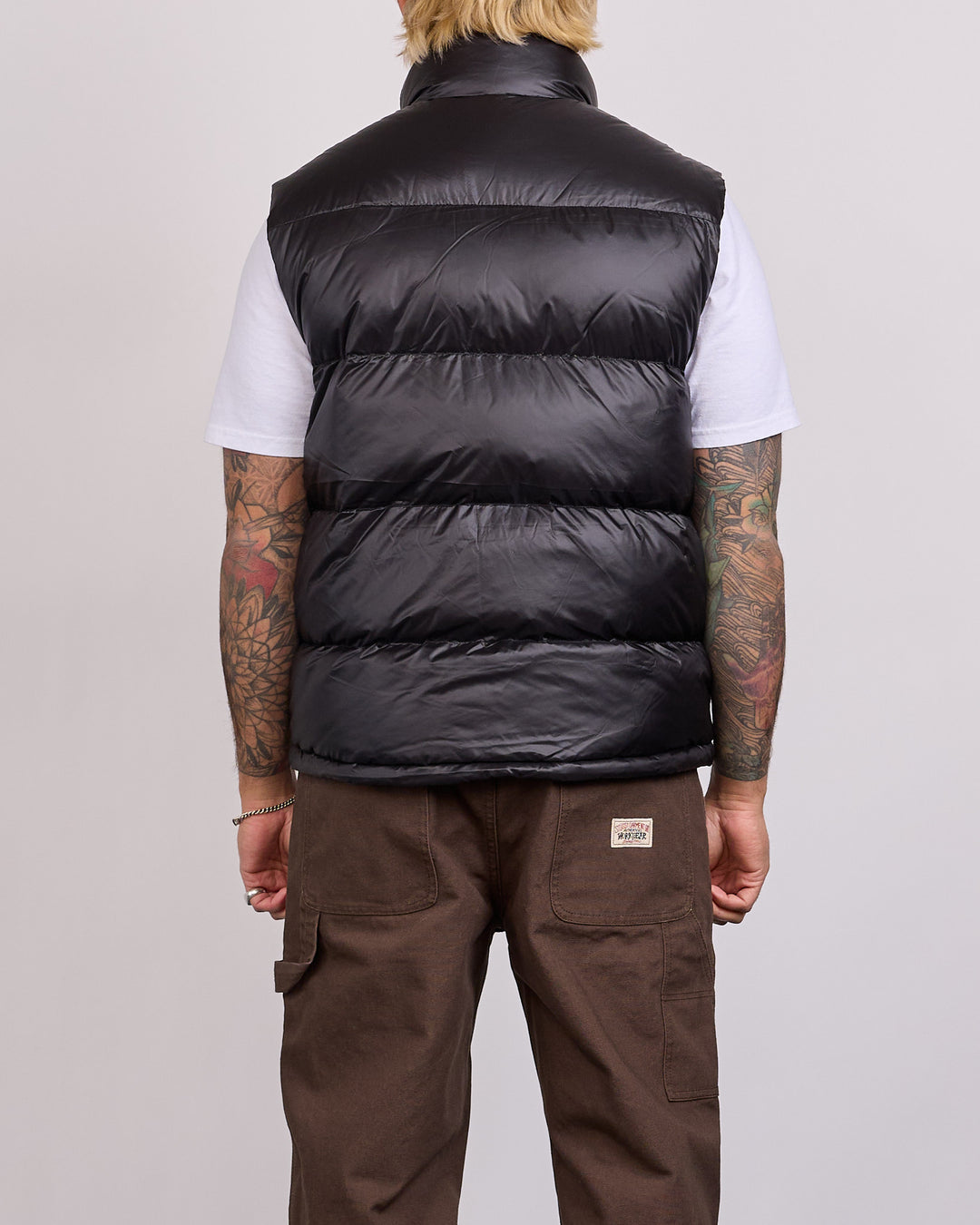 Stussy Micro Ripstop Down Vest Black