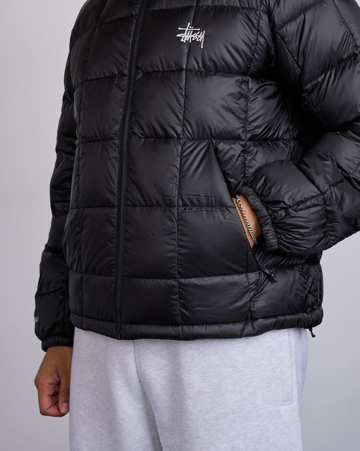 Stussy Midweight Hooded Puffer Jacket Black