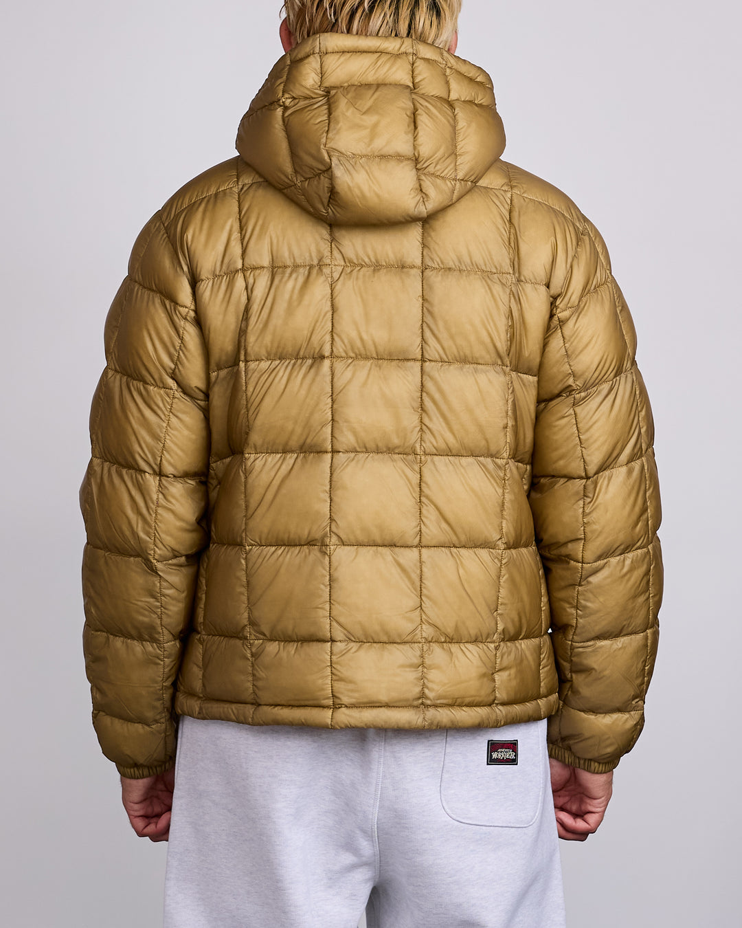 Stussy Midweight Hooded Puffer Jacket Khaki