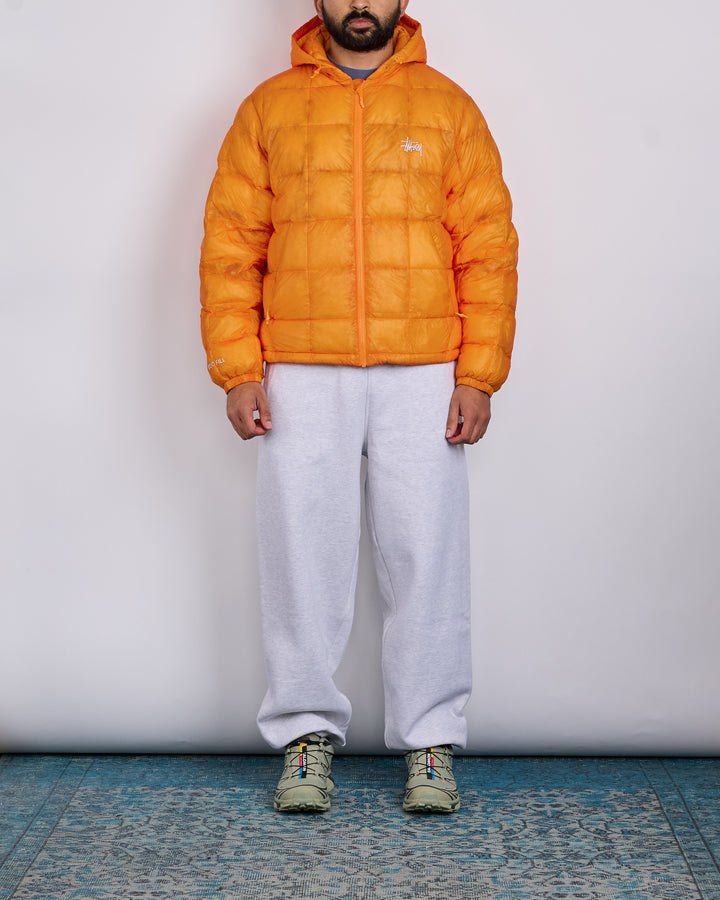 Stussy Midweight Hooded Puffer Jacket Orange