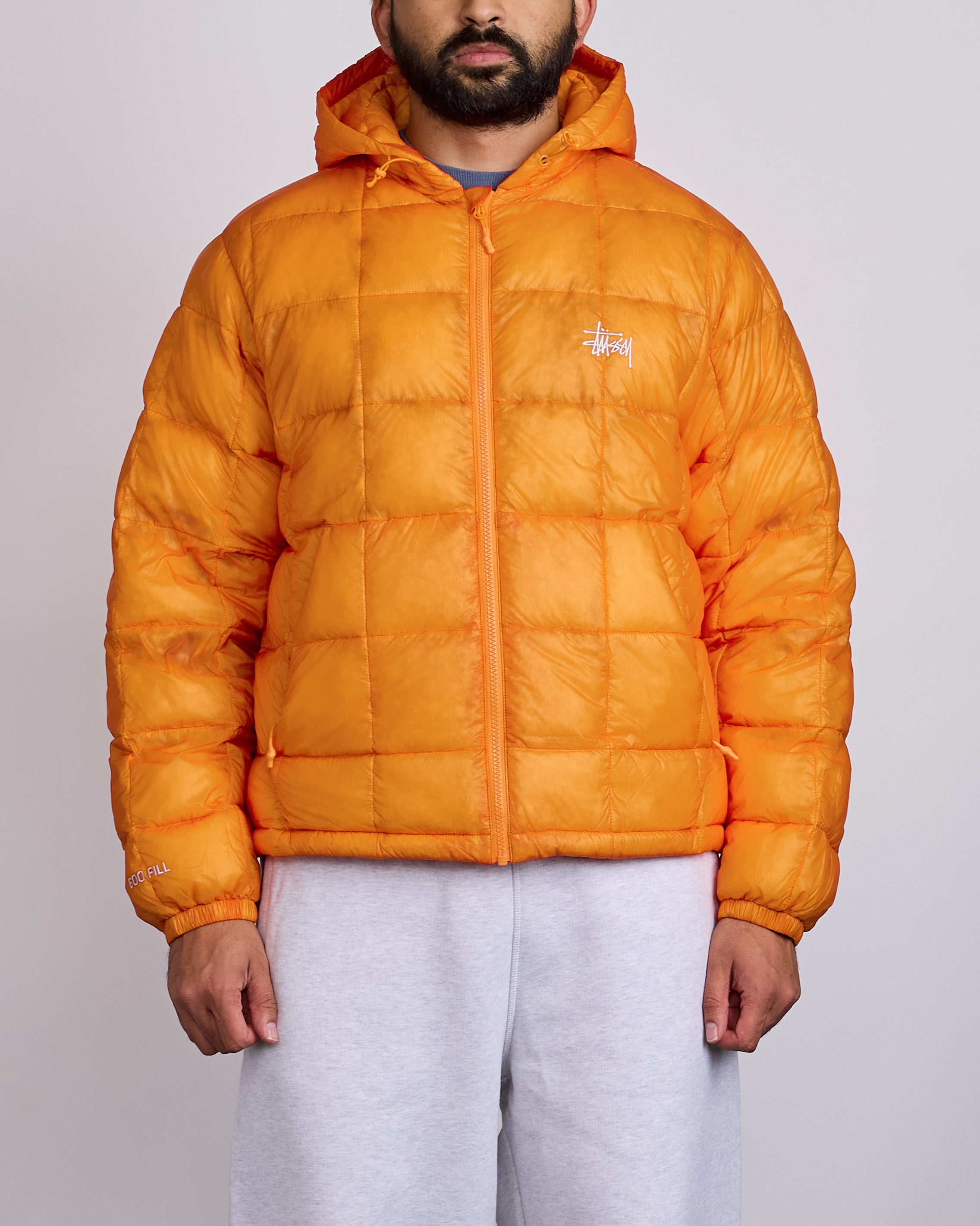 Stussy Midweight Hooded Puffer Jacket Orange – LESS 17