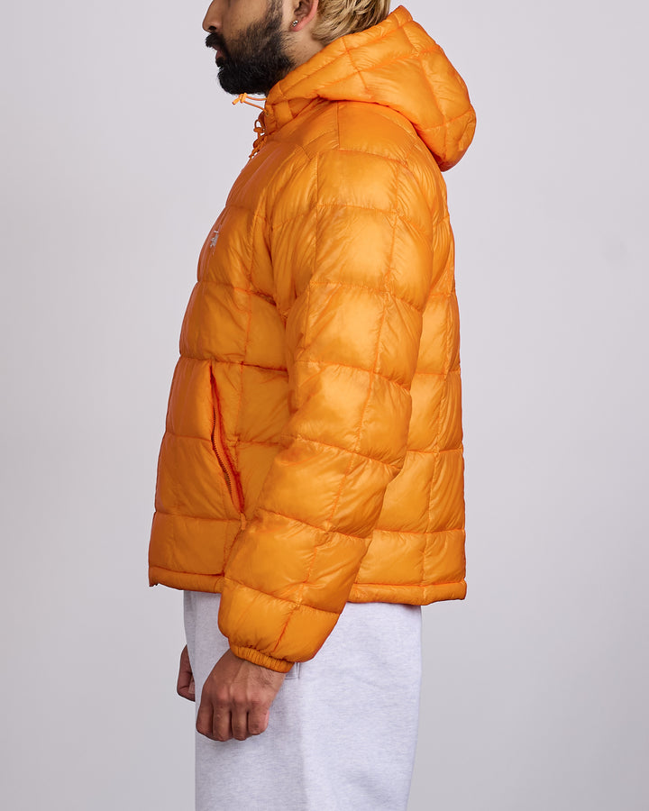 Stussy Midweight Hooded Puffer Jacket Orange