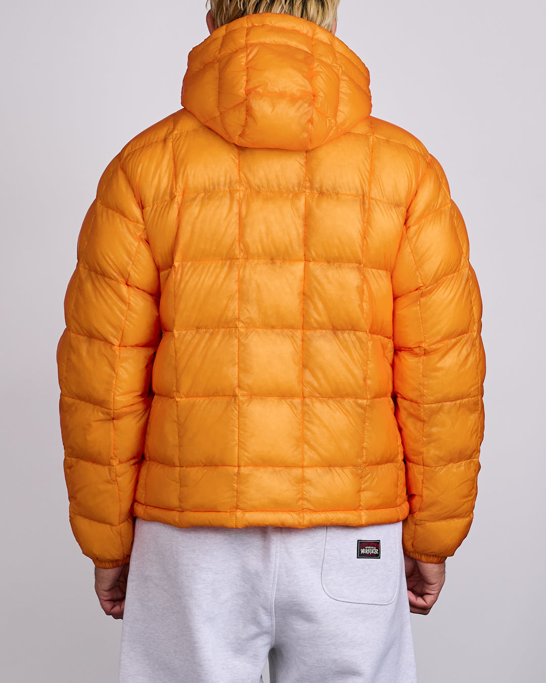 Stussy Midweight Hooded Puffer Jacket Orange
