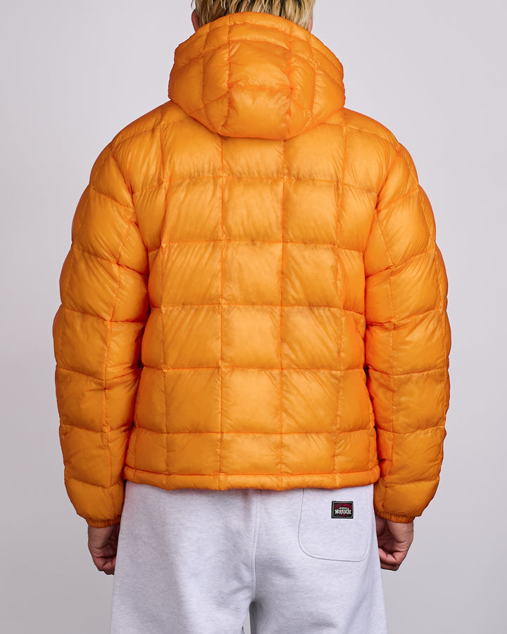 Stussy Midweight Hooded Puffer Jacket Orange