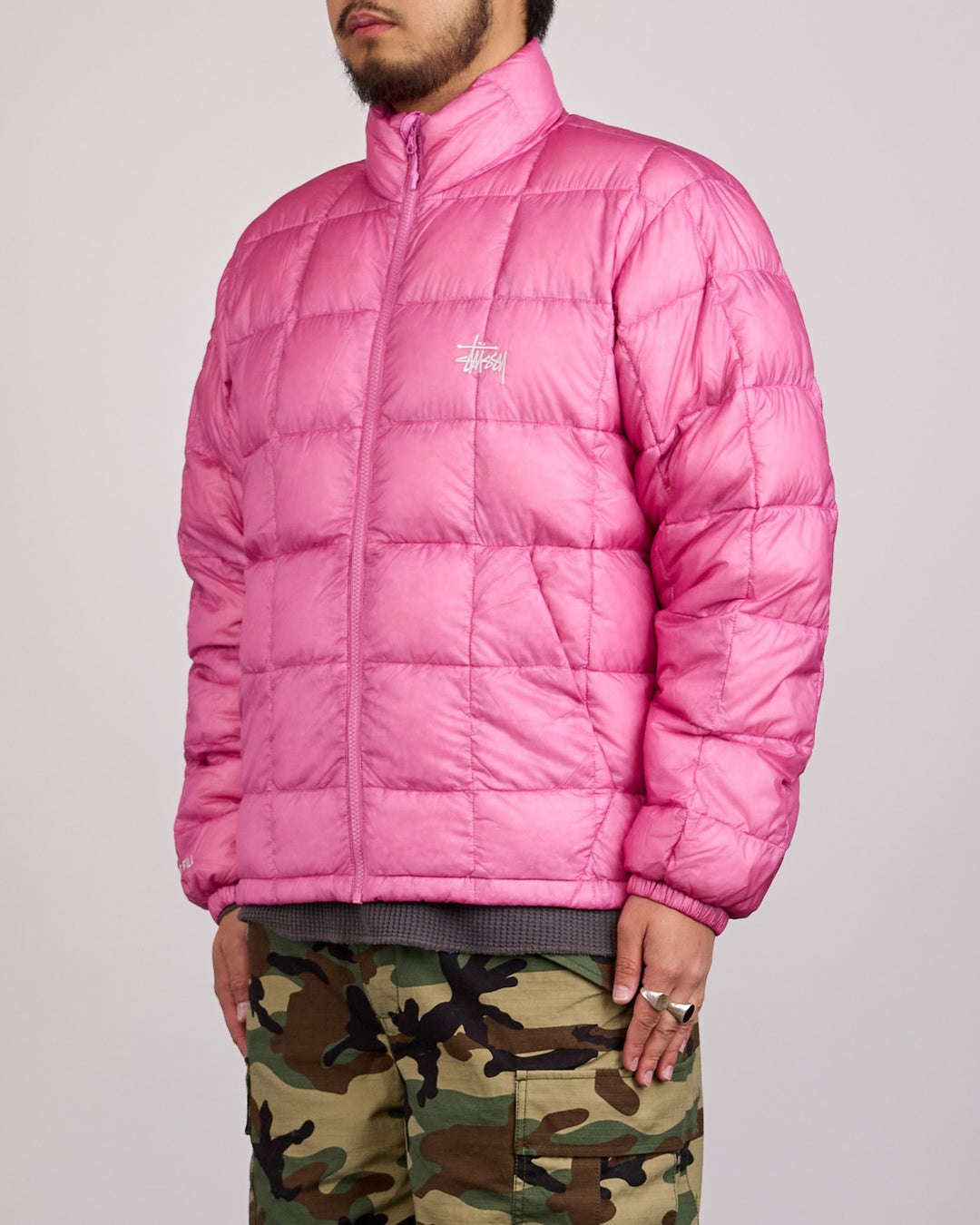 Stussy Midweight Puffer Jacket Pink
