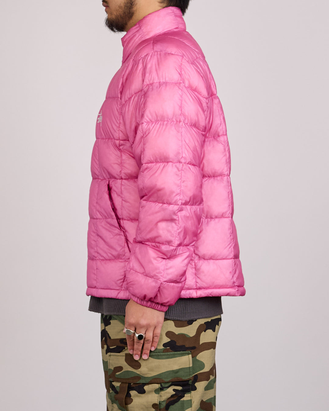 Stussy Midweight Puffer Jacket Pink