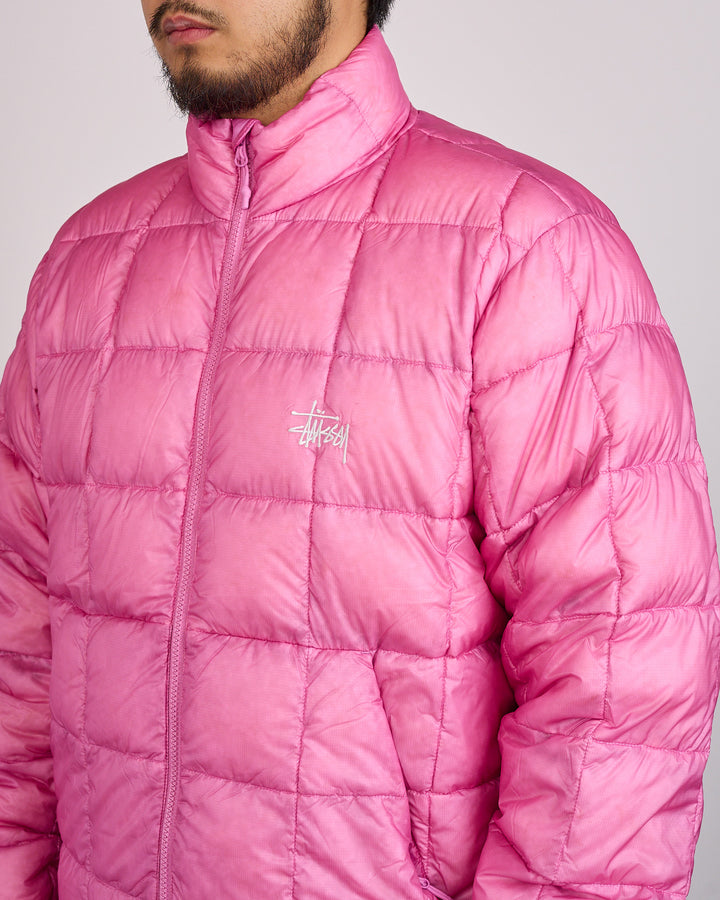 Stussy Midweight Puffer Jacket Pink