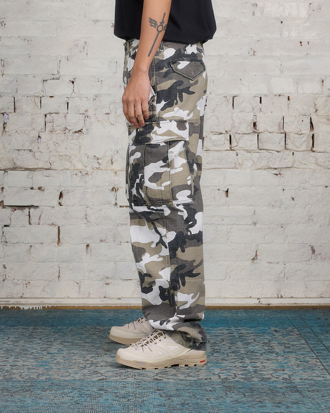 Stussy Military Cargo Pant Ripstop Snow Camo