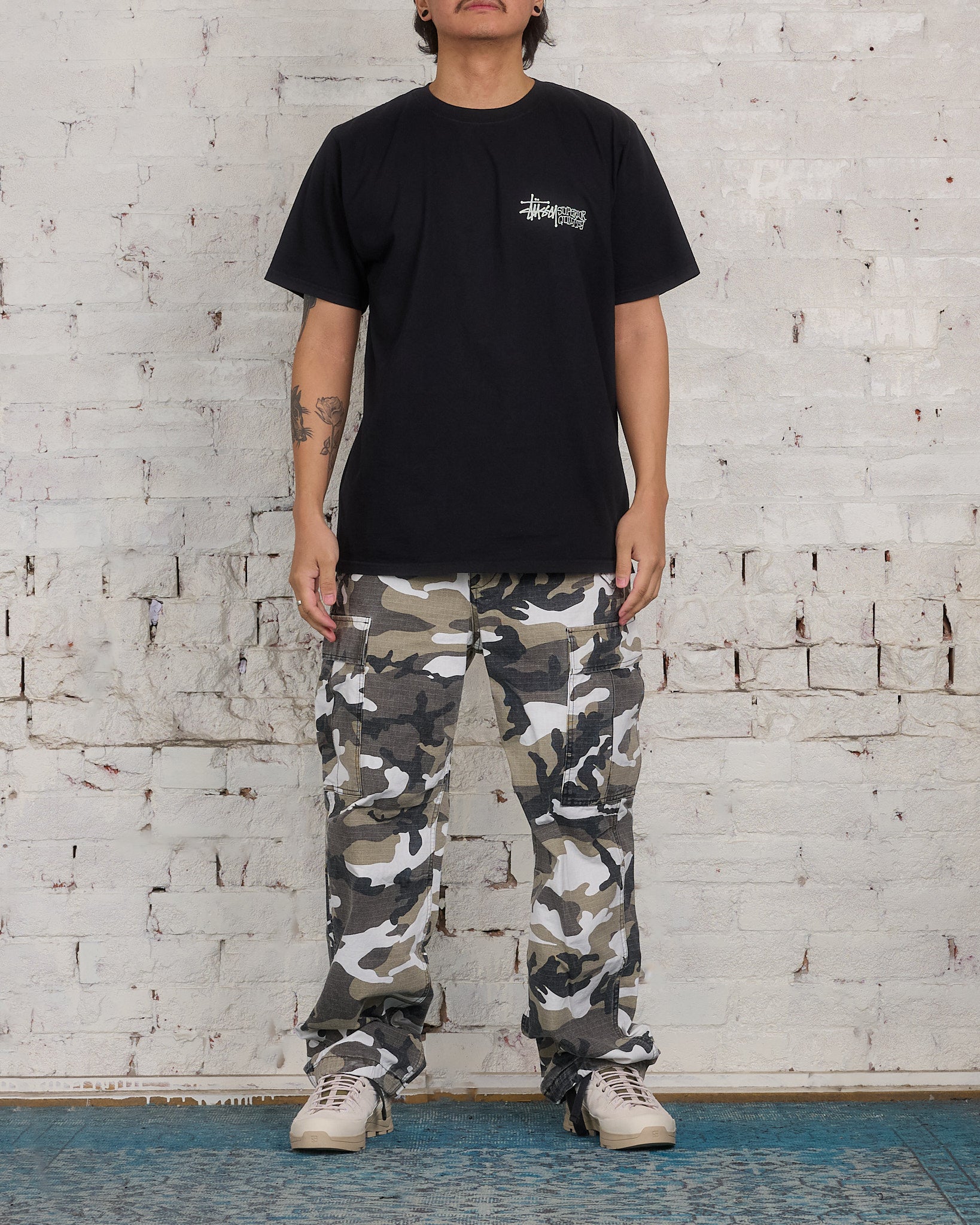 Stussy Military Cargo Pant Ripstop Snow Camo – LESS 17