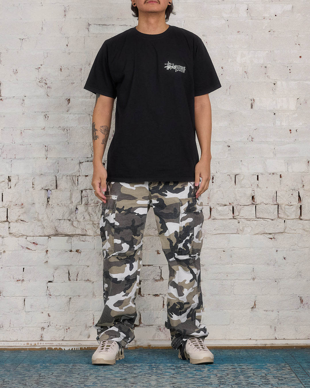 Stussy Military Cargo Pant Ripstop Snow Camo