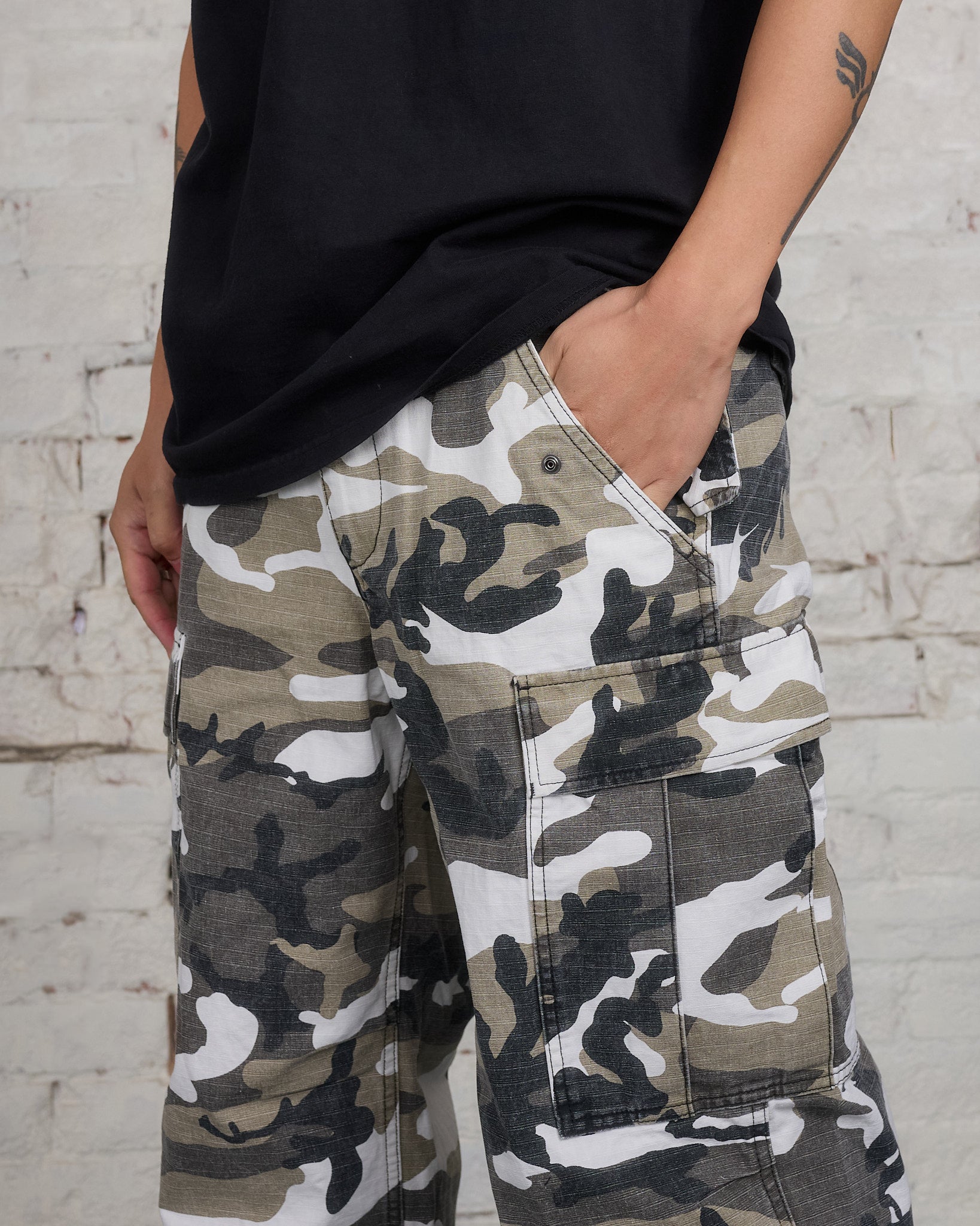 Stussy Military Cargo Pant Ripstop Snow Camo – LESS 17