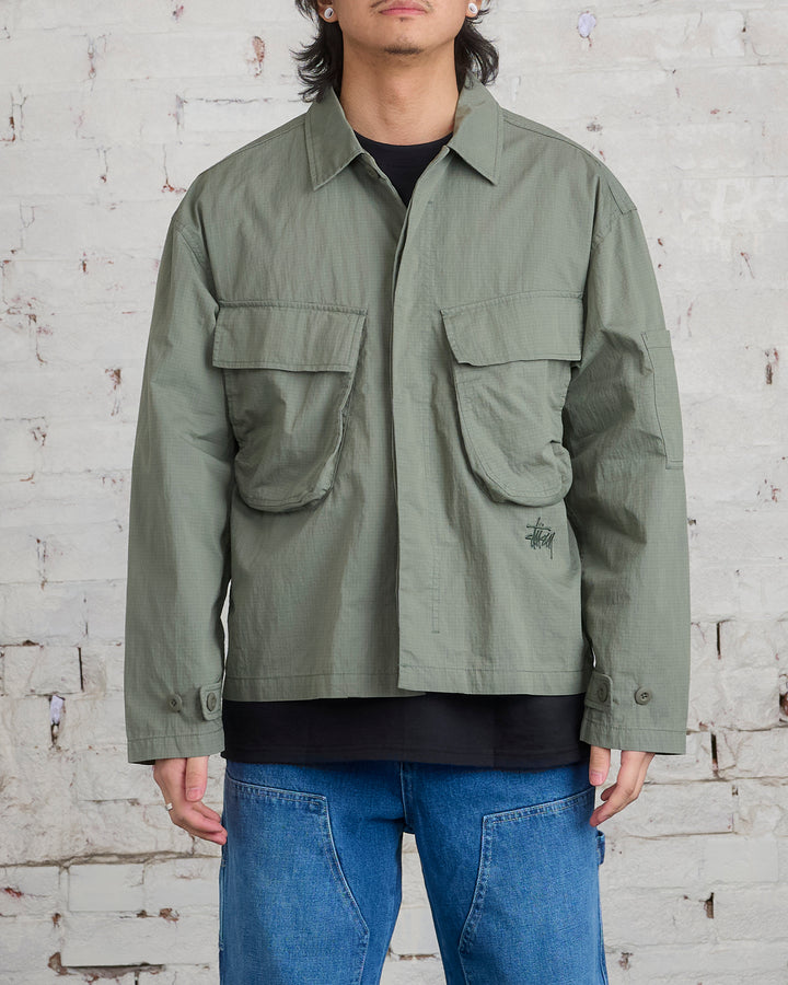 Stussy Military Overshirt Jacket Olive