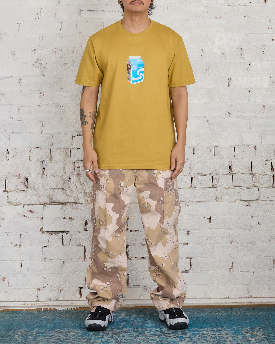 Stussy Milk T-Shirt Curry