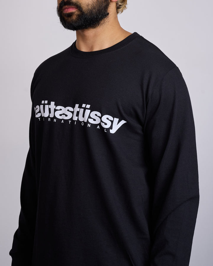 Stussy Mirror Longsleeve T-Shirt Black