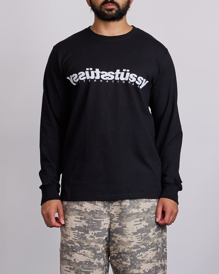 Stussy Mirror Longsleeve T-Shirt Black