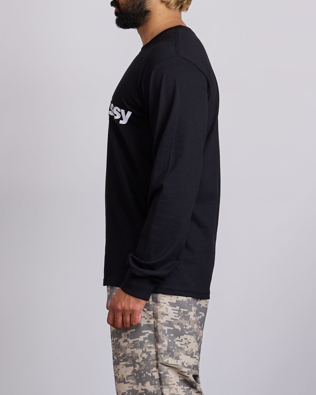 Stussy Mirror Longsleeve T-Shirt Black