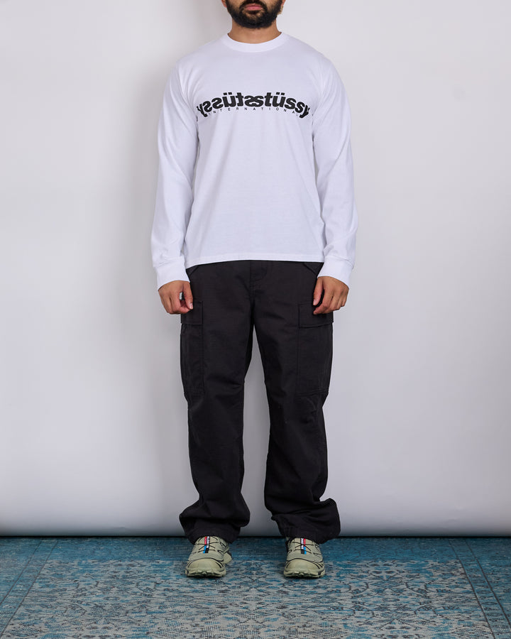 Stussy Mirror Longsleeve T-Shirt White