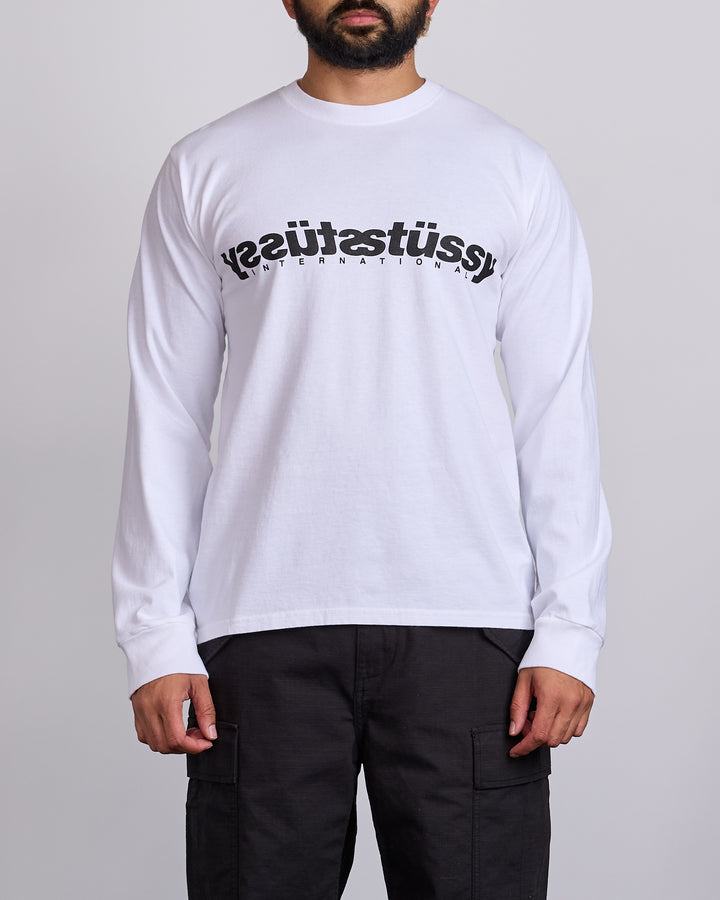 Stussy Mirror Longsleeve T-Shirt White