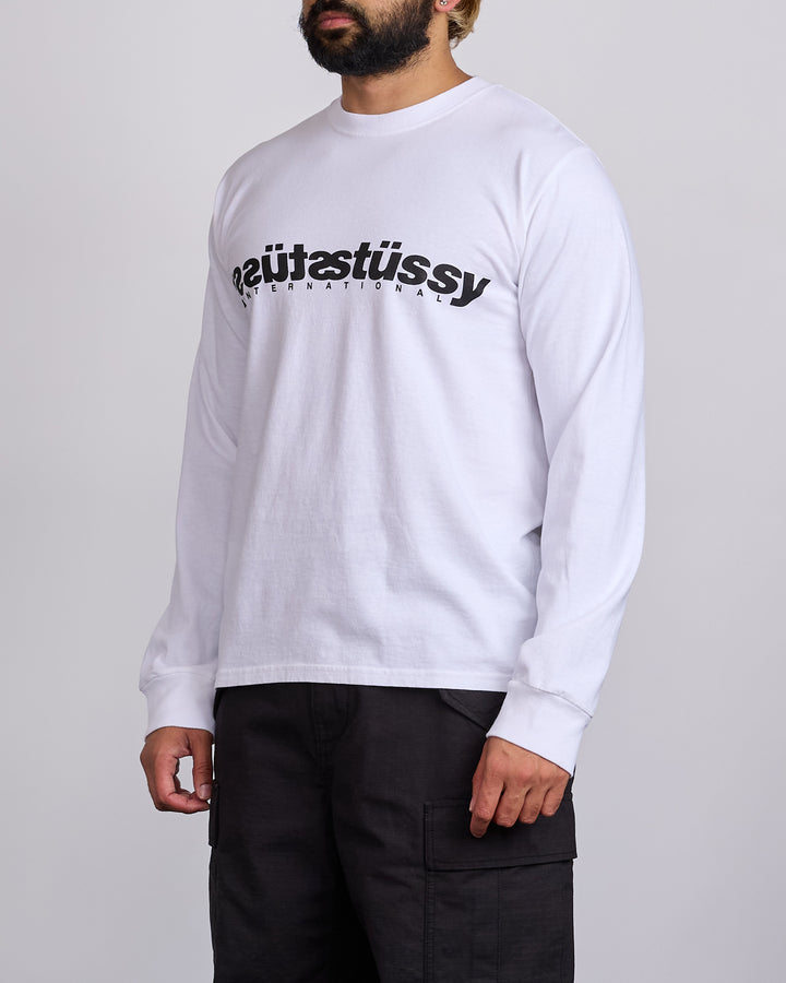 Stussy Mirror Longsleeve T-Shirt White