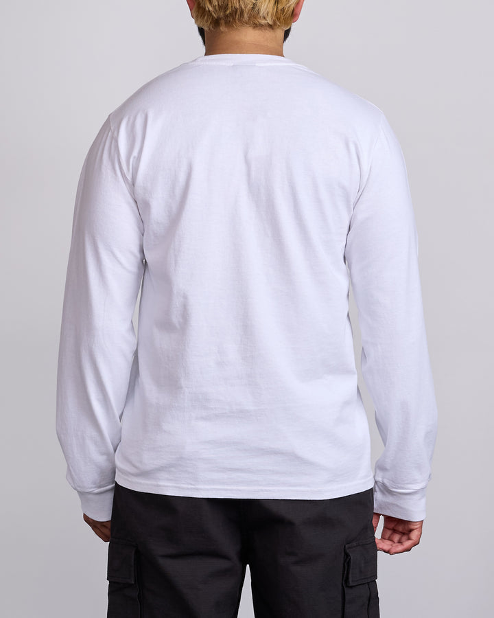 Stussy Mirror Longsleeve T-Shirt White