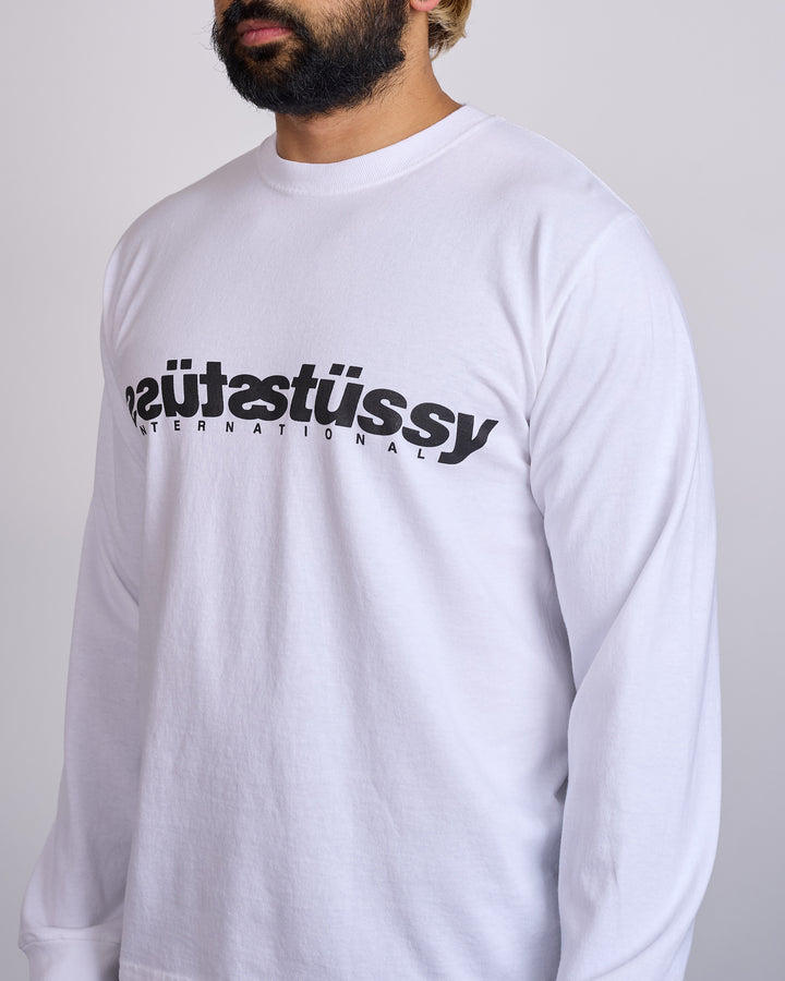 Stussy Mirror Longsleeve T-Shirt White