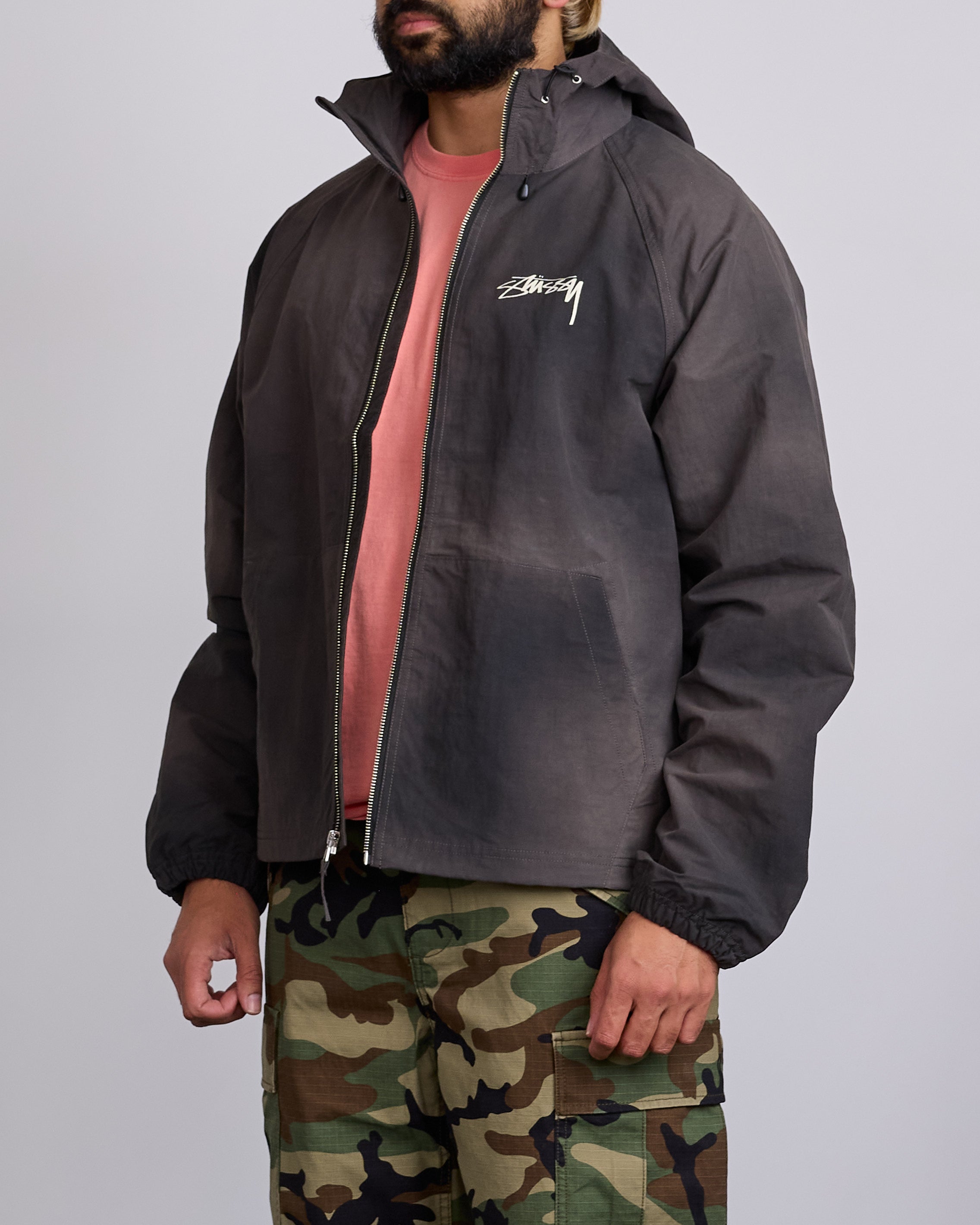 [値下げ中]stussy beach shell jacket レオパード BEACH SHELL COATED RIPSTOP | Parallel