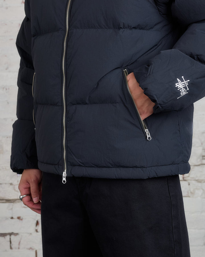 Stussy Nylon Down Puffer Jacket Black