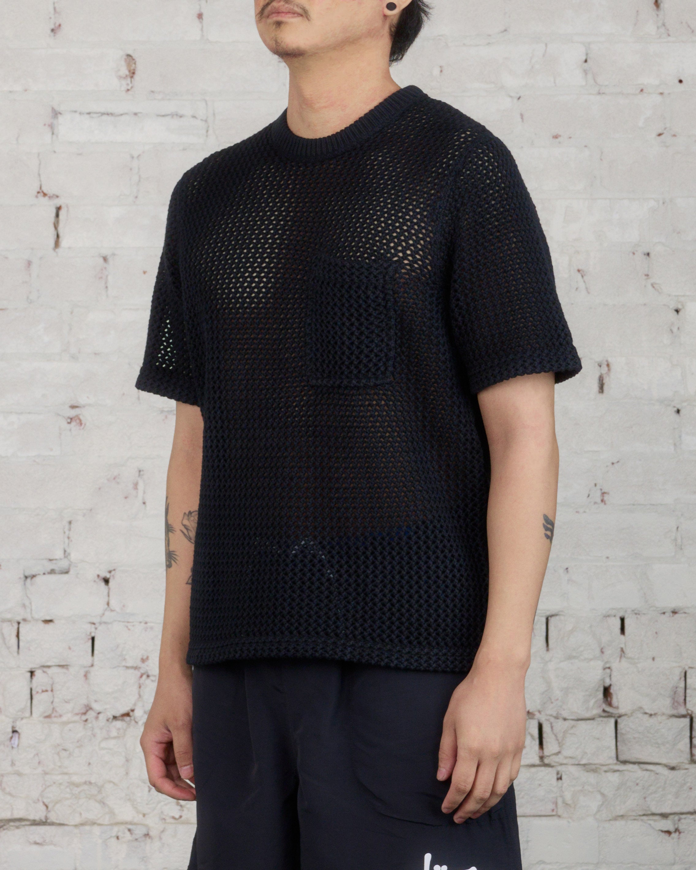 Stussy O'Dyed Mesh Crew Black – LESS 17