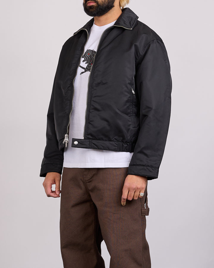 Stussy Pile Lined Zip Jacket Black