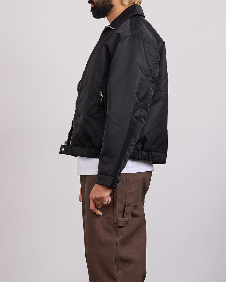 Stussy Pile Lined Zip Jacket Black