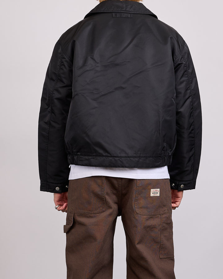 Stussy Pile Lined Zip Jacket Black