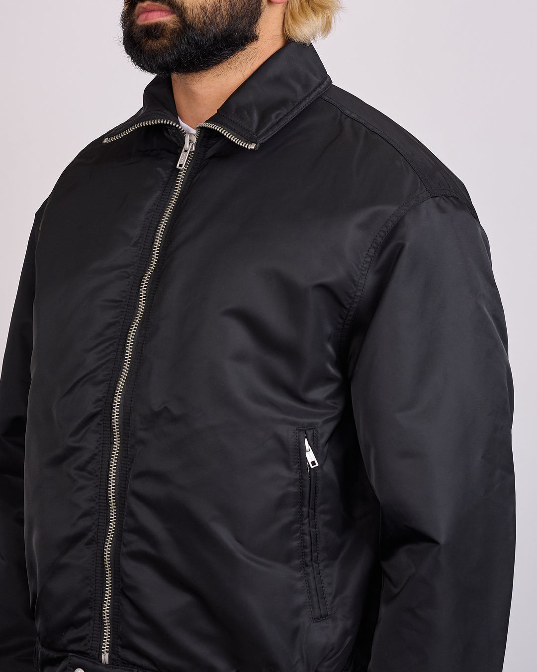 Stussy Pile Lined Zip Jacket Black