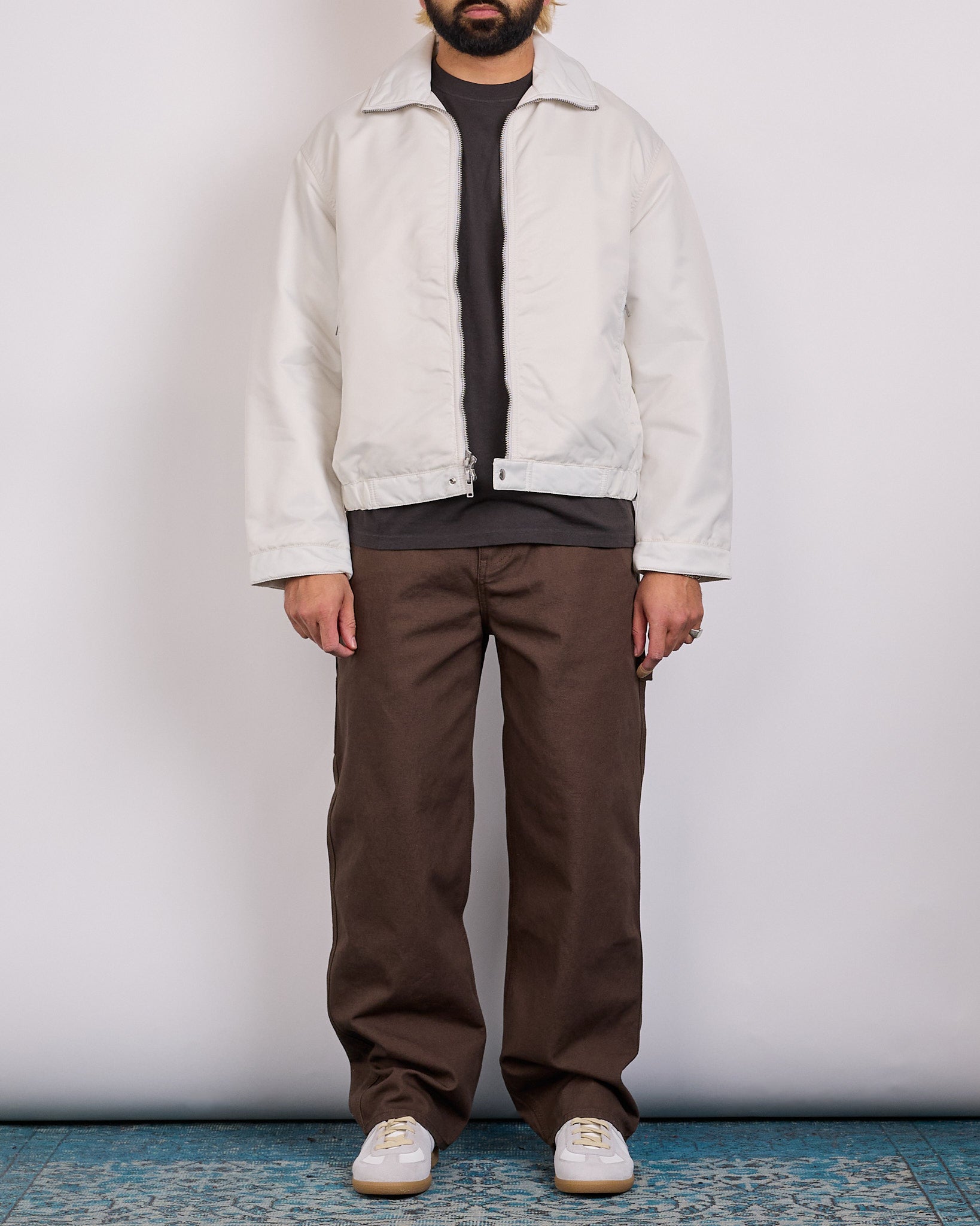 Stussy Pile Lined Zip Jacket Bone – LESS 17