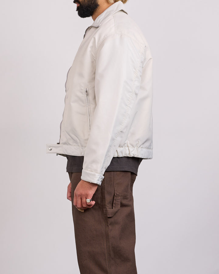 Stussy Pile Lined Zip Jacket Bone