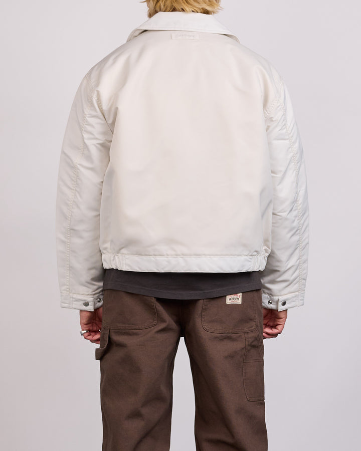 Stussy Pile Lined Zip Jacket Bone
