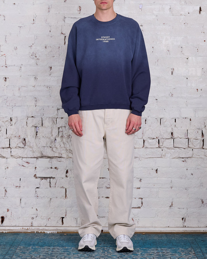 Stussy Raglan Sleeve Crewneck Navy