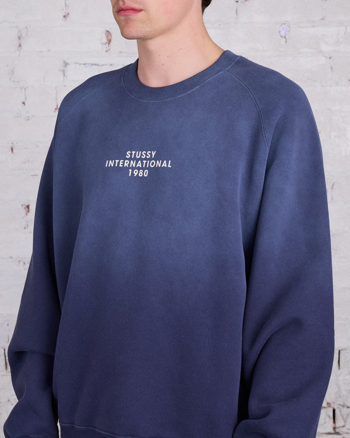 Stussy Raglan Sleeve Crewneck Navy