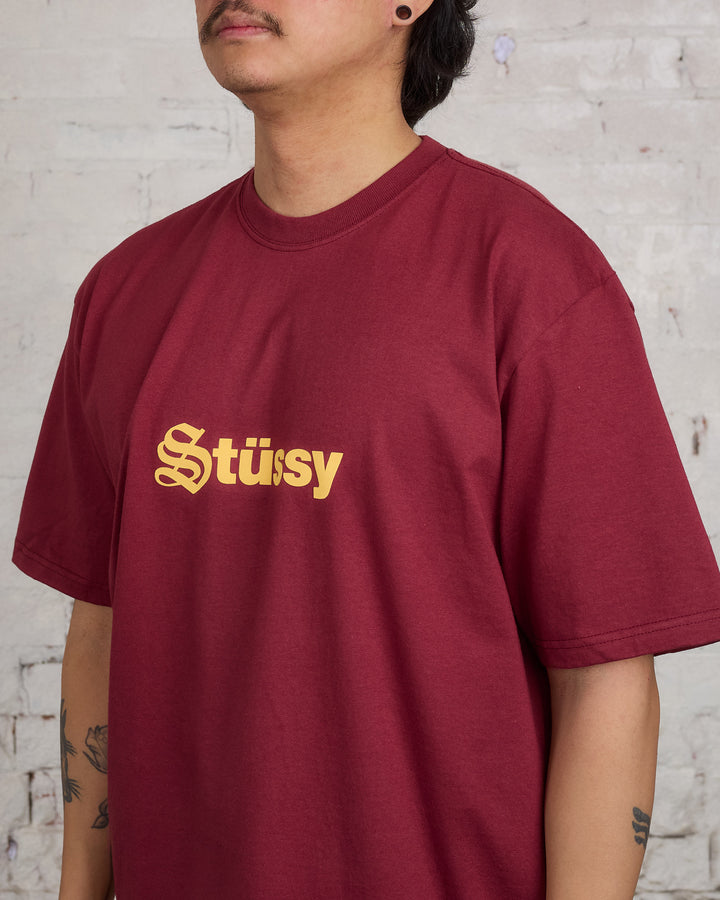 Stussy Reformed T-Shirt Oxblood